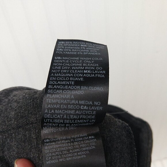 WHBM Runway Legging Size 6 New Charcoal Gray Heather Ponte Knit Ankle Length - Picture 8 of 8